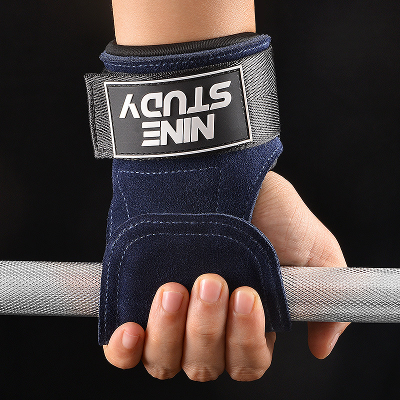 New Leather Gym Gloves Pull-up - Crossfit G ulasan dan harga