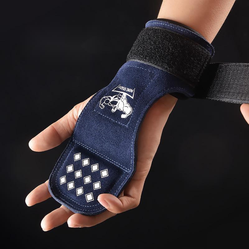 New Leather Gym Gloves Pull-up - Crossfit G ulasan dan harga