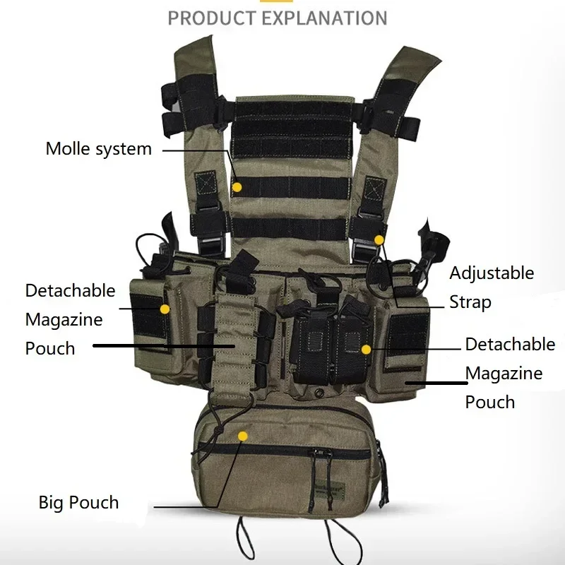 D3CR Chest Rig Vest Multicam B - Crossfit Gear For Men ulasan dan harga